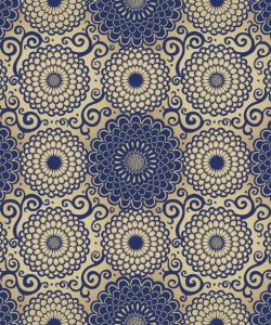 Large Flowers and Curls